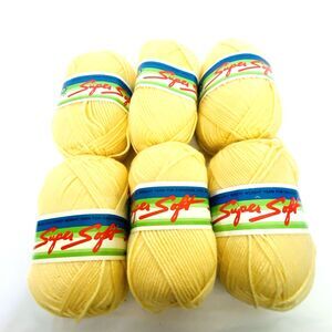 Yellow Acrylic Yarn - 6 Pack